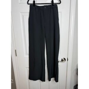 VARLEY Kayson Black Wide Leg Trouser Pants Size S